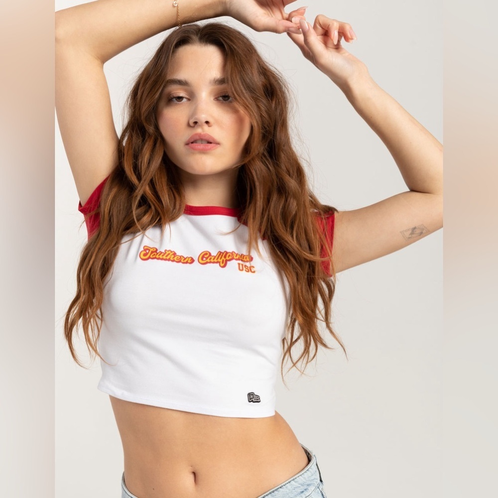 NWT - HYPE AND VICE USC Homerun Women's Raglan Tee - Various Sizes